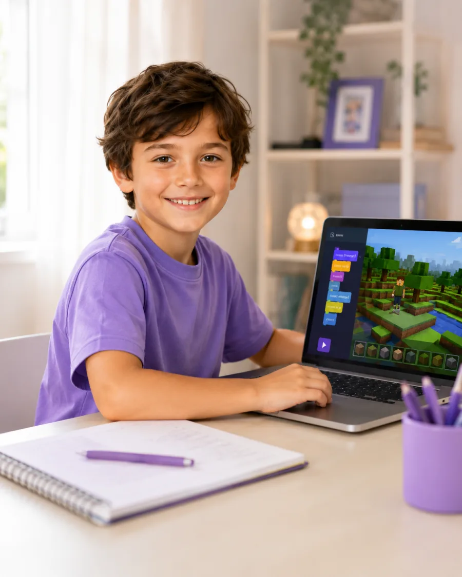 Учні 8–11 років вивчають програмування через Minecraft